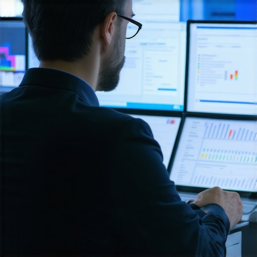 A person reviewing digital insurance analytics