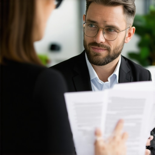 Legal Consultation for Business Business owner consulting with legal advisor in office