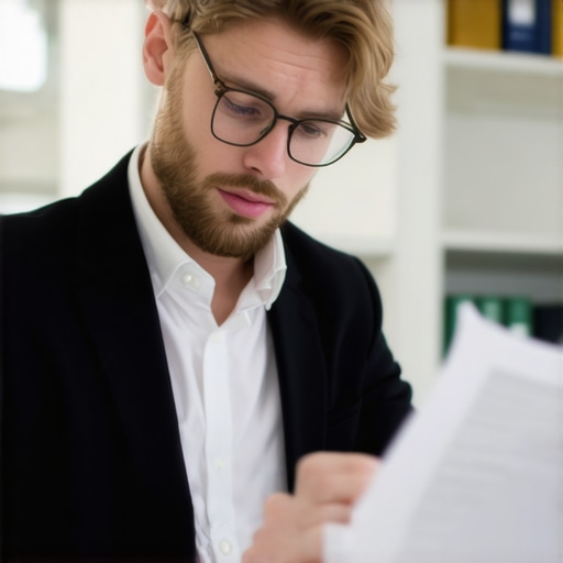 A person analyzing insurance documents to optimize coverage