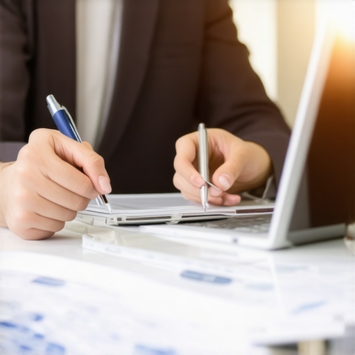 Business Meeting on Legal Insurance Strategies 2024 Business professionals reviewing legal insurance plans and documents during a meeting.