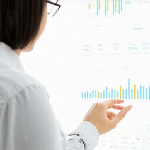 A person reviewing digital insurance tools on a tablet with charts and notifications